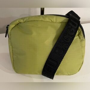 Baggu Lime Belt Bag with Black Strap